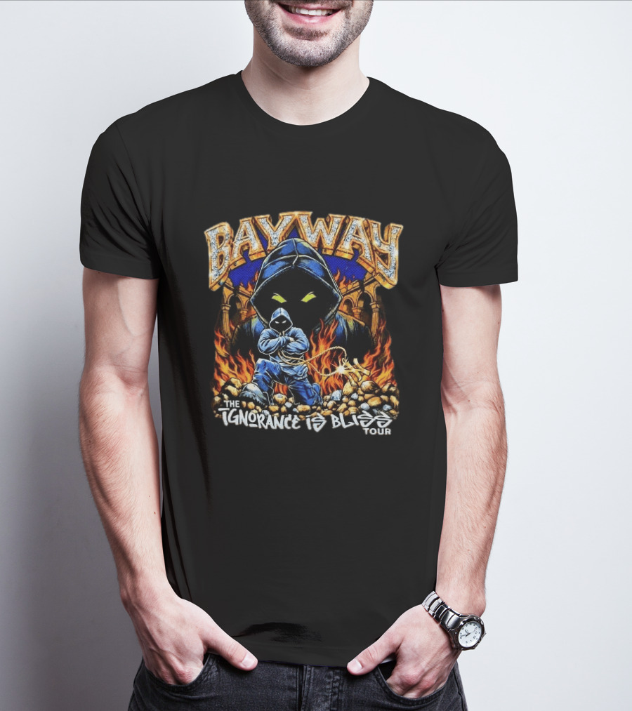 Bayway The Ignorance Is Bliss Tour 2026 And Flames T-Shirt