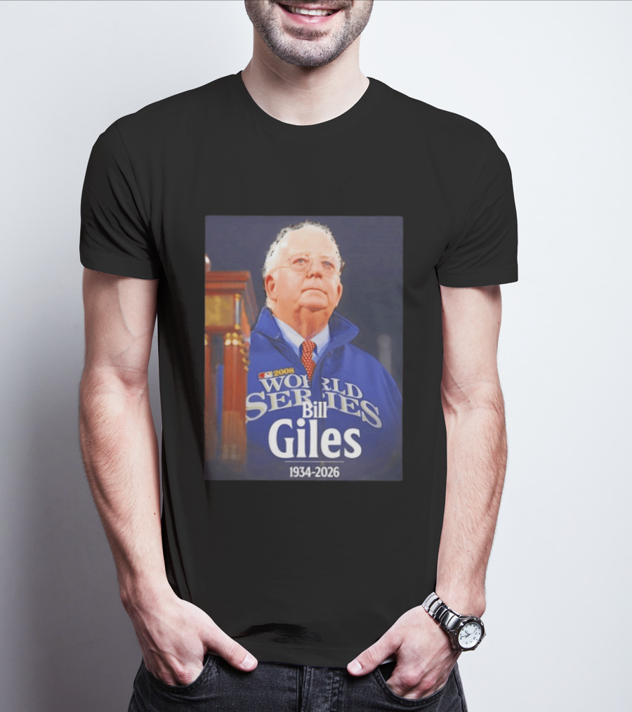 2008 World Series Bill Giles 1934 2026 T-Shirt