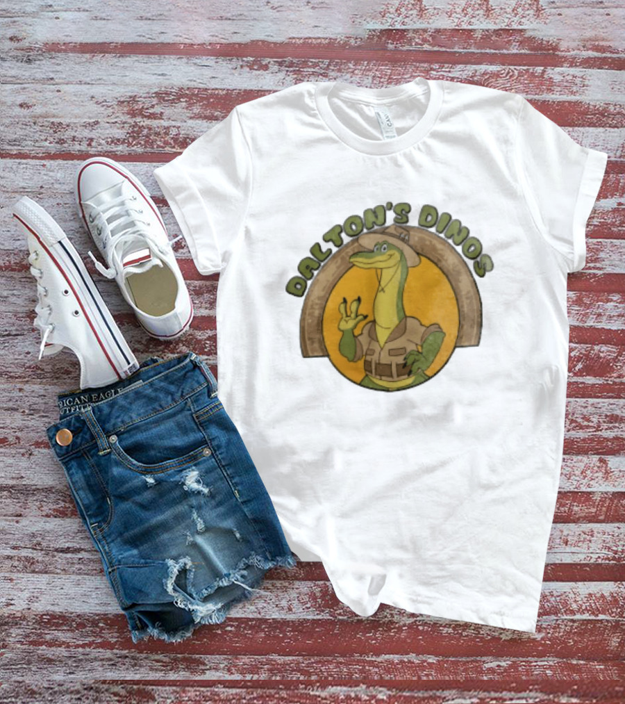 Dalton's Dino's Cartoon Dinosaur Safari Adventure Outfit T-Shirt