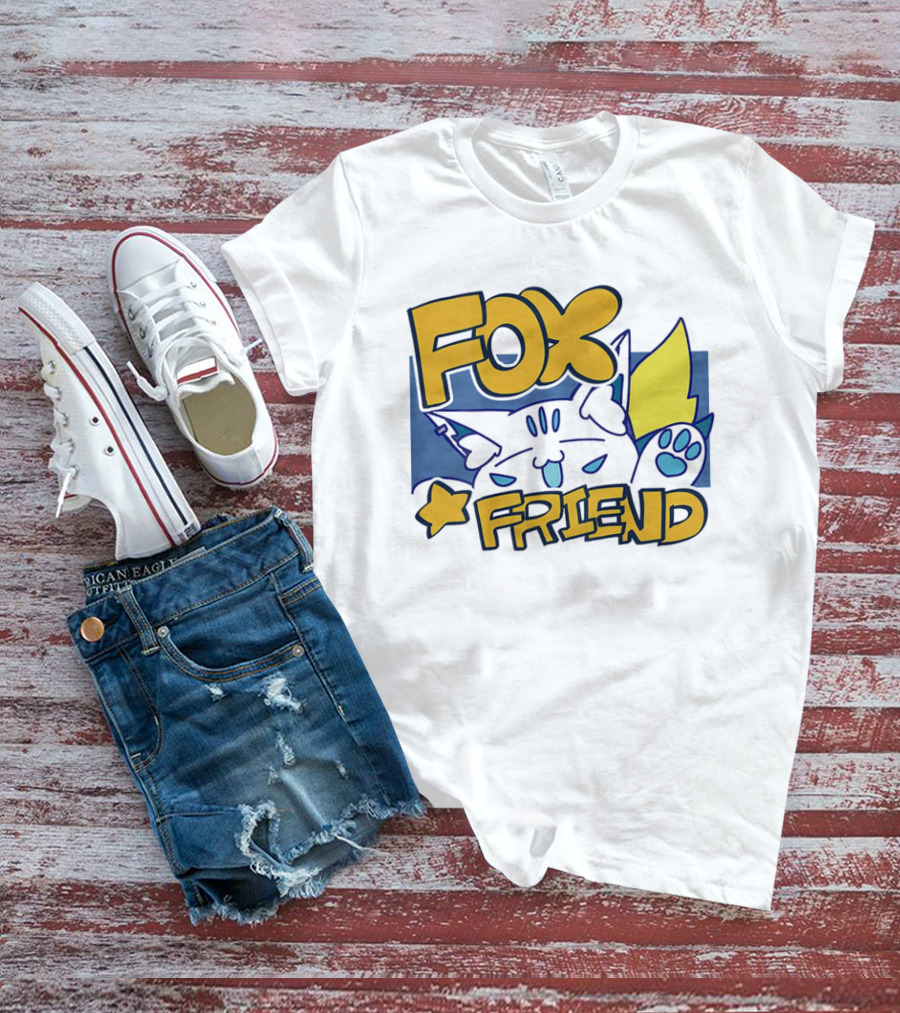 Shirakami Fubuki Fox Friend Anime Style Companion T-Shirt