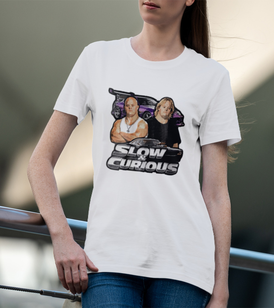 Slow & Curious Duo With Sports Cars And Menacing Muscle Cars T-Shirt