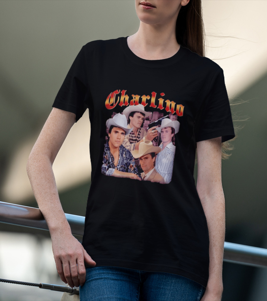 Charlino Sanchez Cowboy Tribute Collage T-Shirt