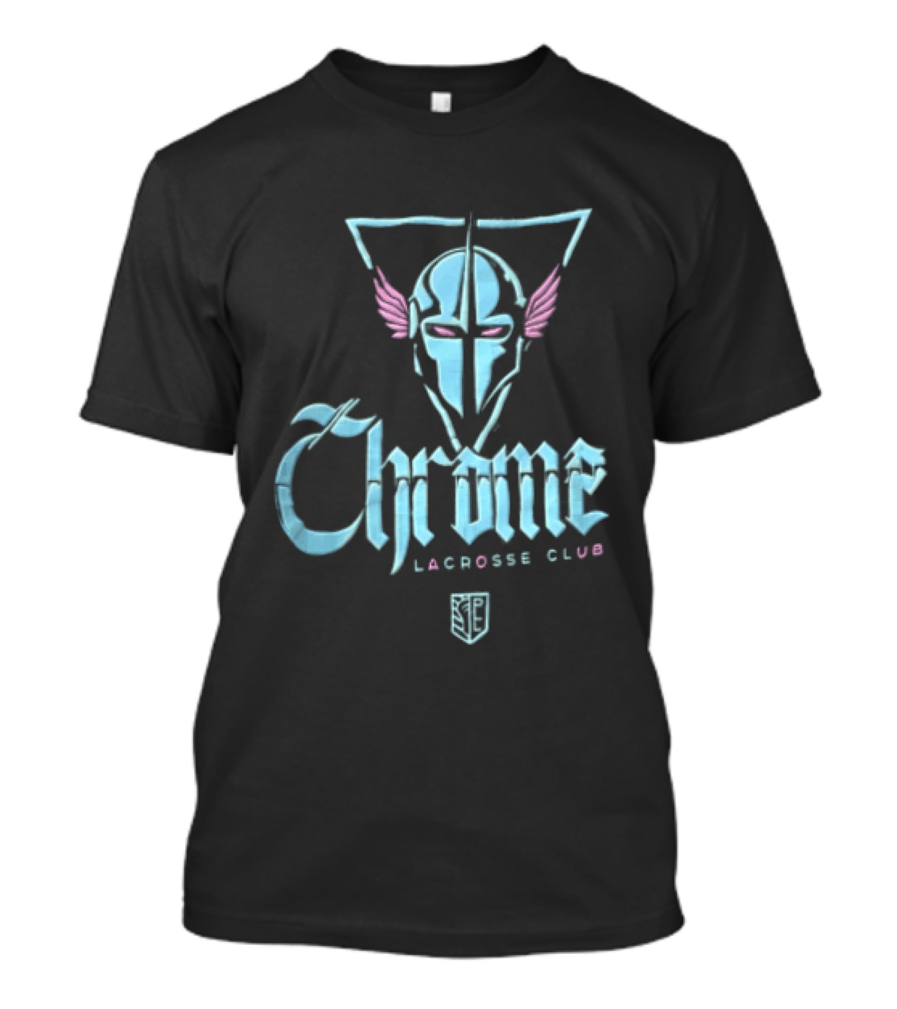 Chrome Lacrosse Club Winged Helmet T-Shirt