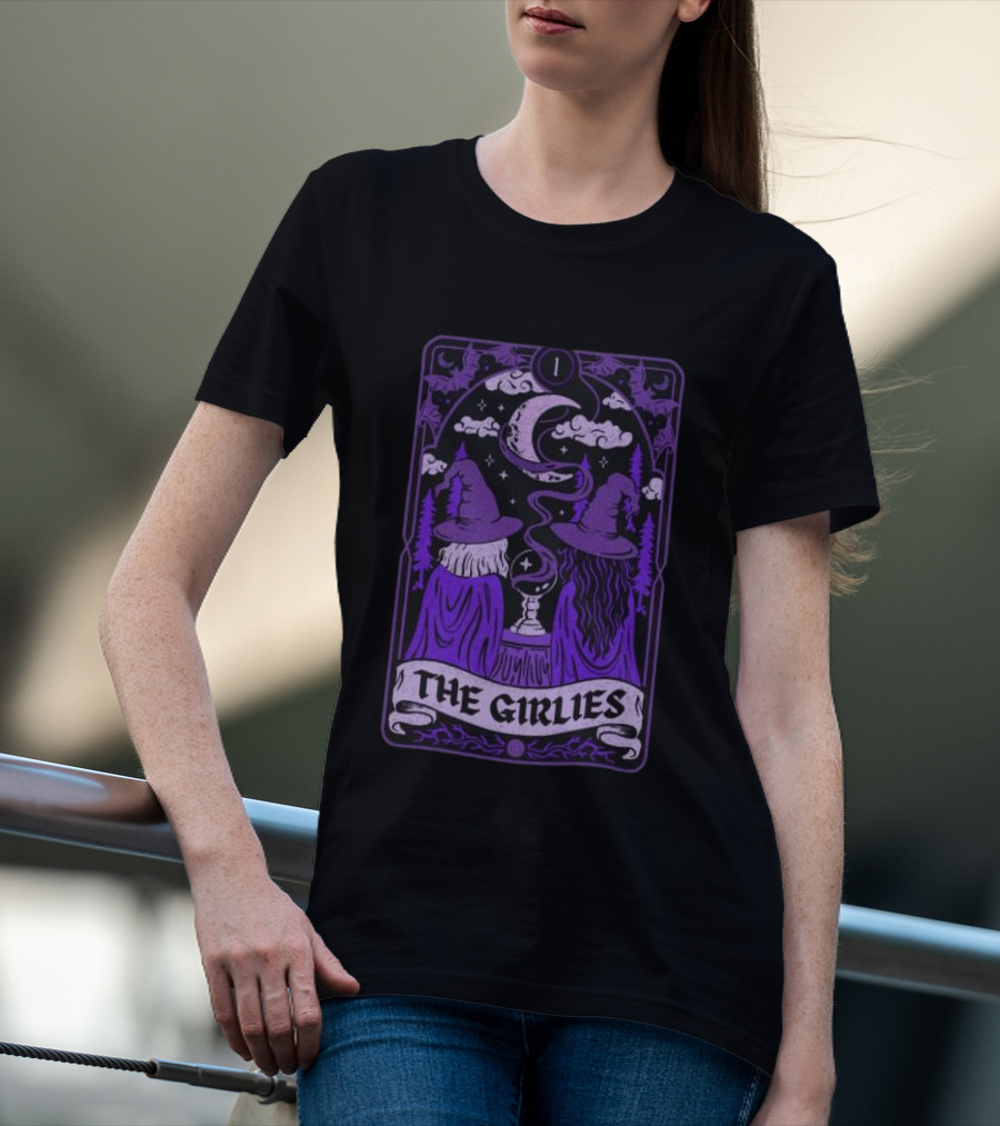 Witchy Tarot Card Style The Girlies Do We Know Them Moon Magic T-Shirt