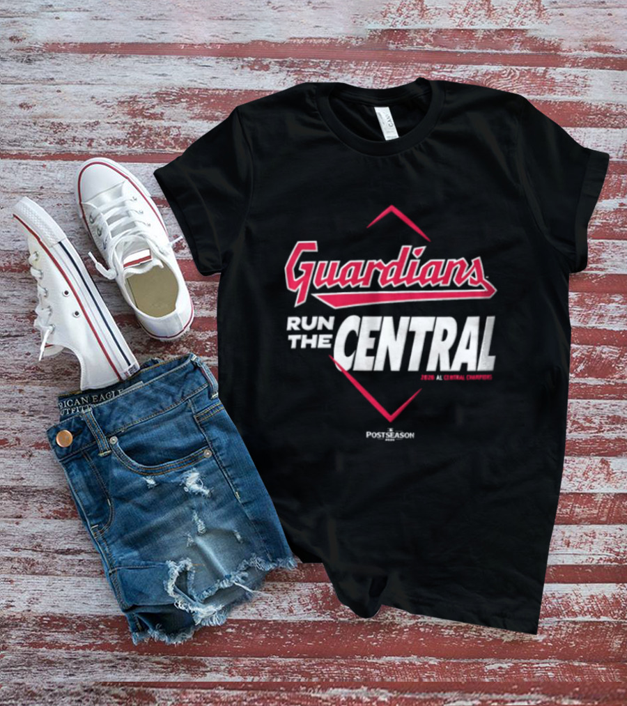 Guardians Run The Central Cleveland Guardians MLB 2025 T-Shirt