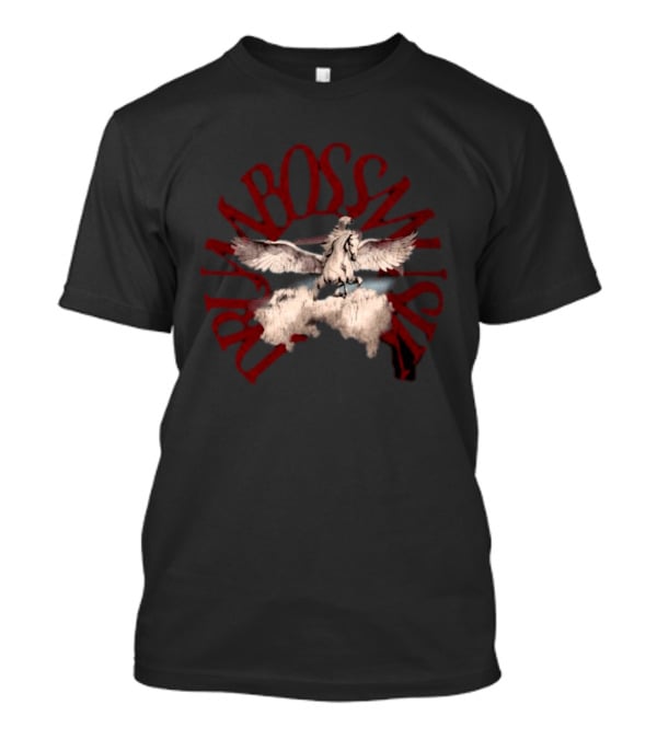 No Bad Vibes Drum Boss Musik Pegasus Clouds T-Shirt