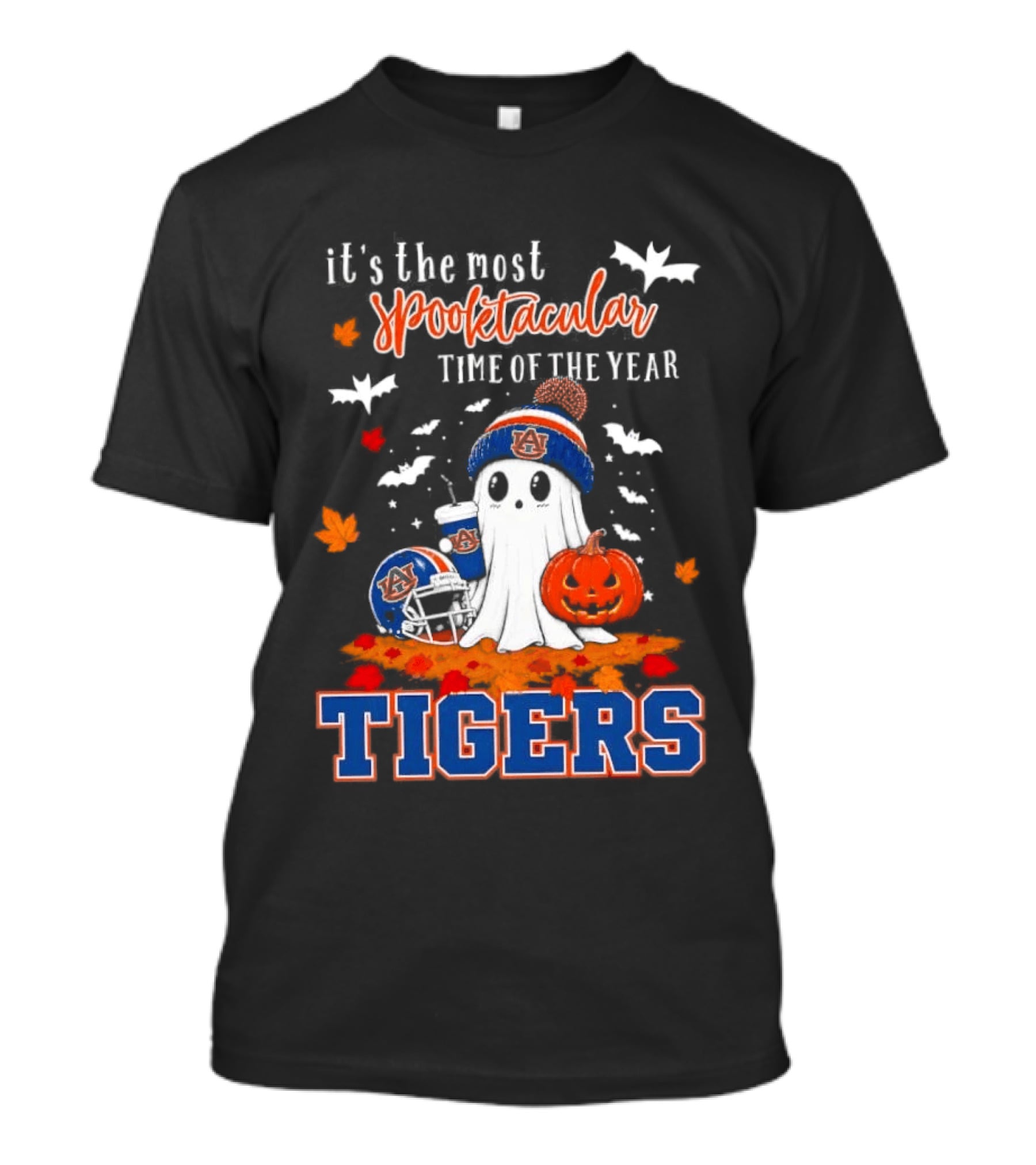 It's The Most Spooktacular Time Of The Year Tigers Halloween Ghost Pumpkins T-Shirt