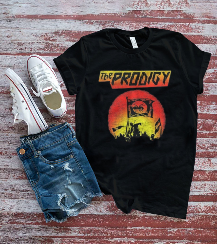 The Prodigy Warrior's Dance Event Ant Silhouette Flag T-Shirt