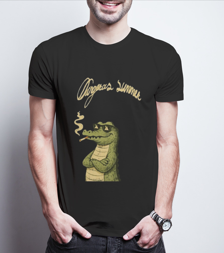 Yeat Dangerous Summer Loose Leaf Gator Smoking Cool Sunglasses Crocodile T-Shirt