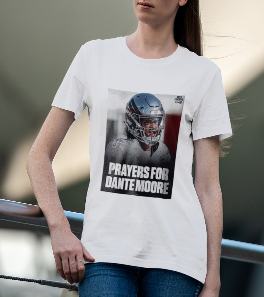 Prayers For Dante Moore Oregon Ducks Football Helmet T-Shirt