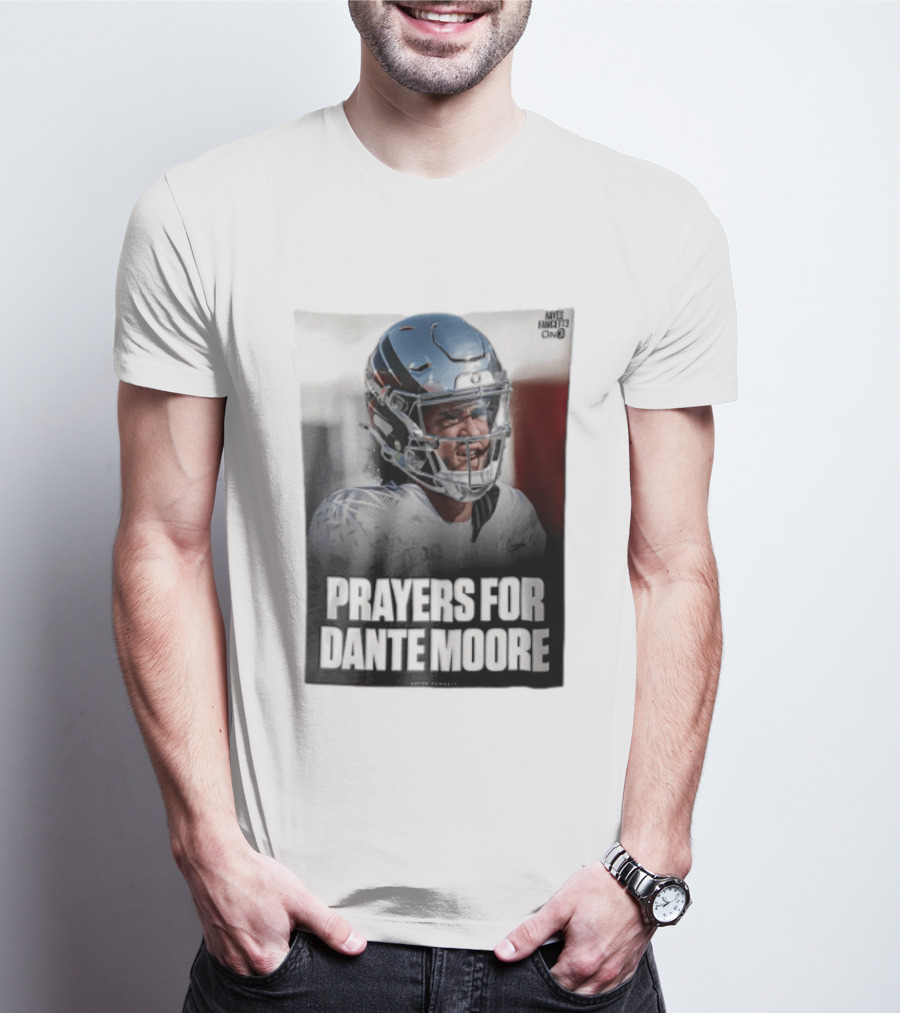 Prayers For Dante Moore Oregon Ducks Football Helmet T-Shirt