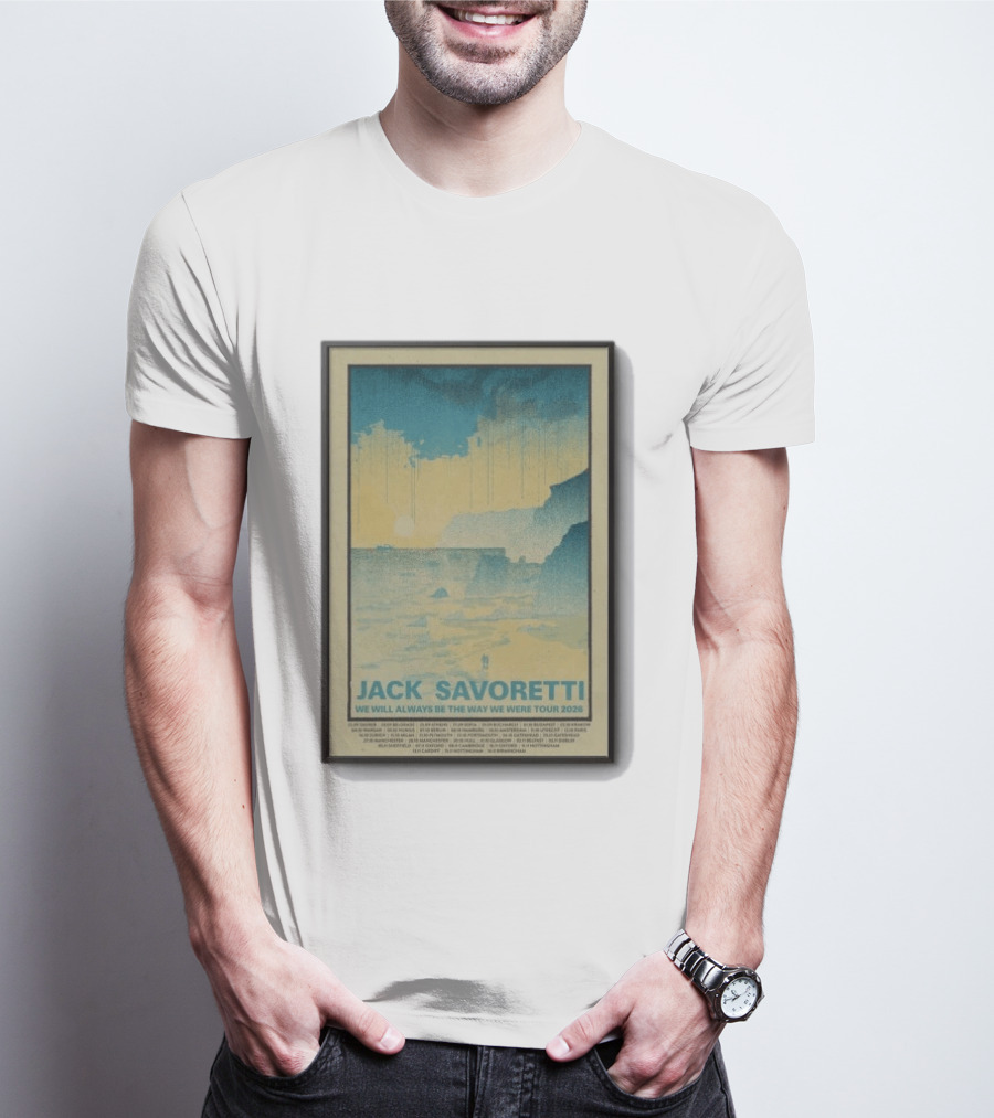 Jack Savoretti We Will Always Be The Way We Were Tour 2026 Scenic Coast T-Shirt