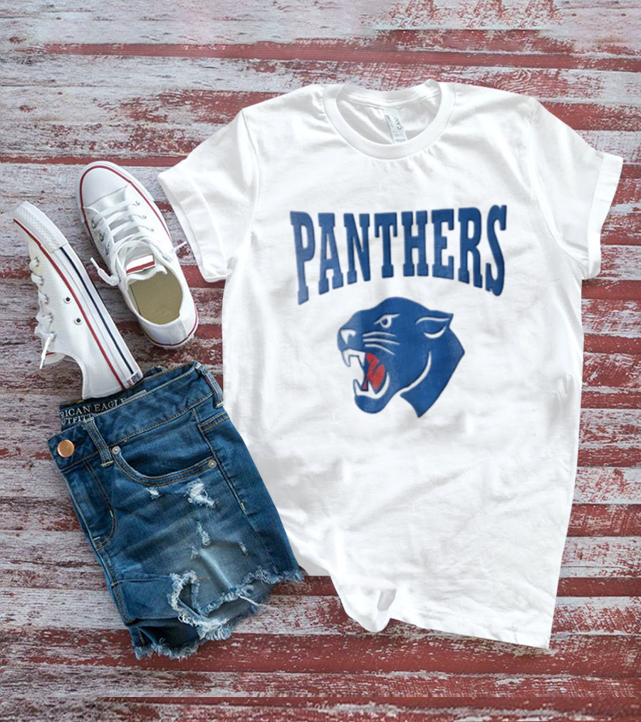 Panthers Blue Panther Head T-Shirt