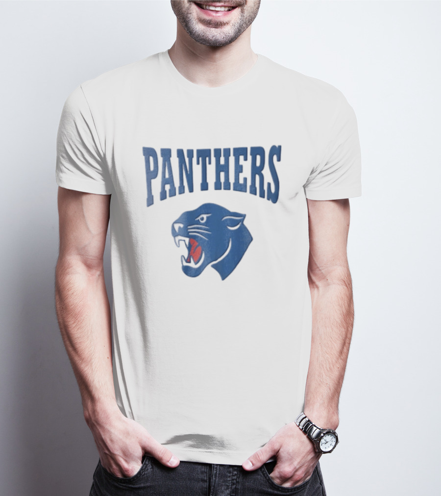 Panthers Blue Panther Head T-Shirt