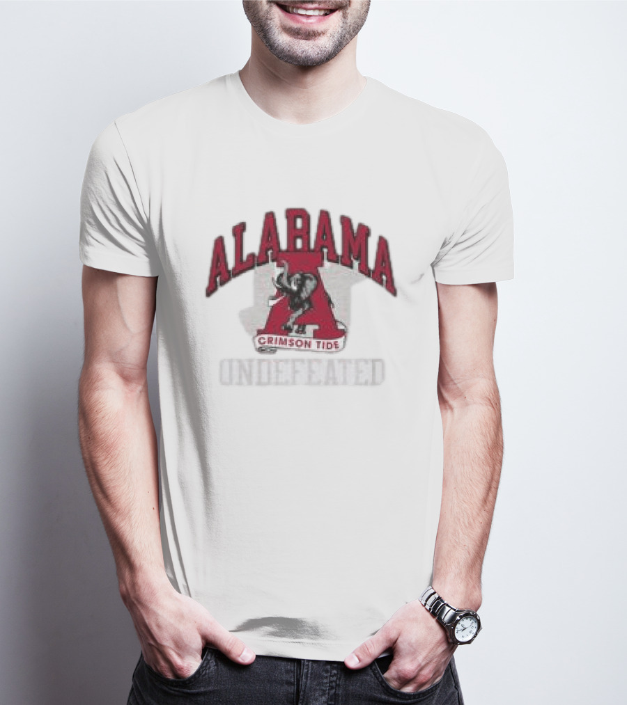 Undefeated Alabama Crimson Tide Elephant Letter A T-Shirt