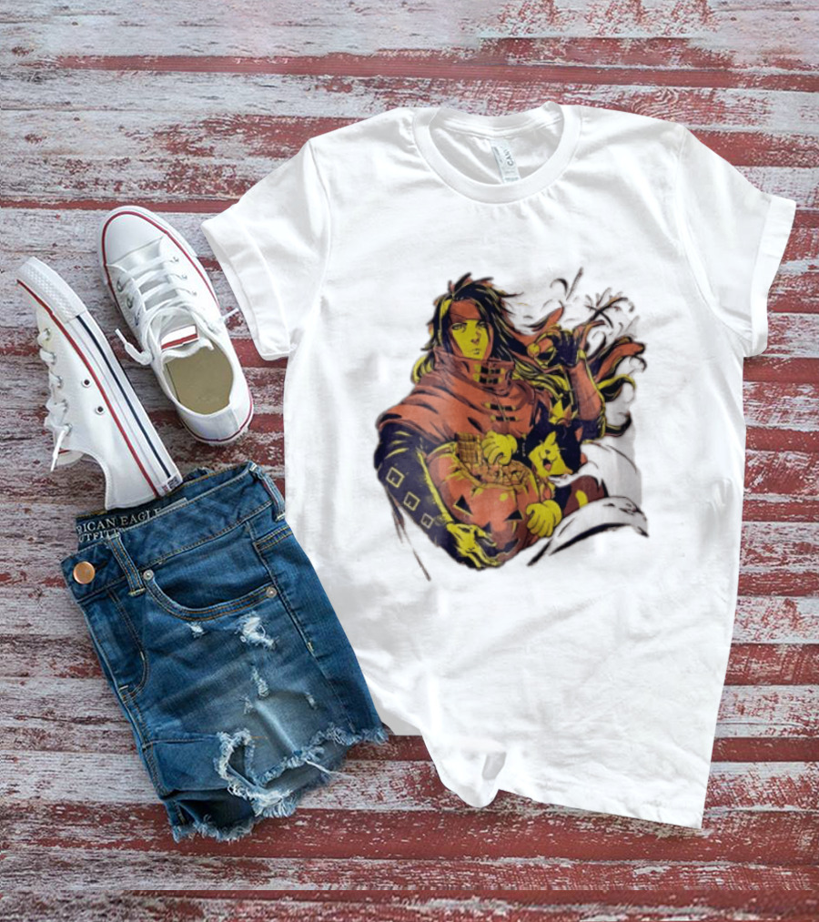 Vincent Valentine Cait Sith Halloween Pumpkin Final Fantasy T-Shirt
