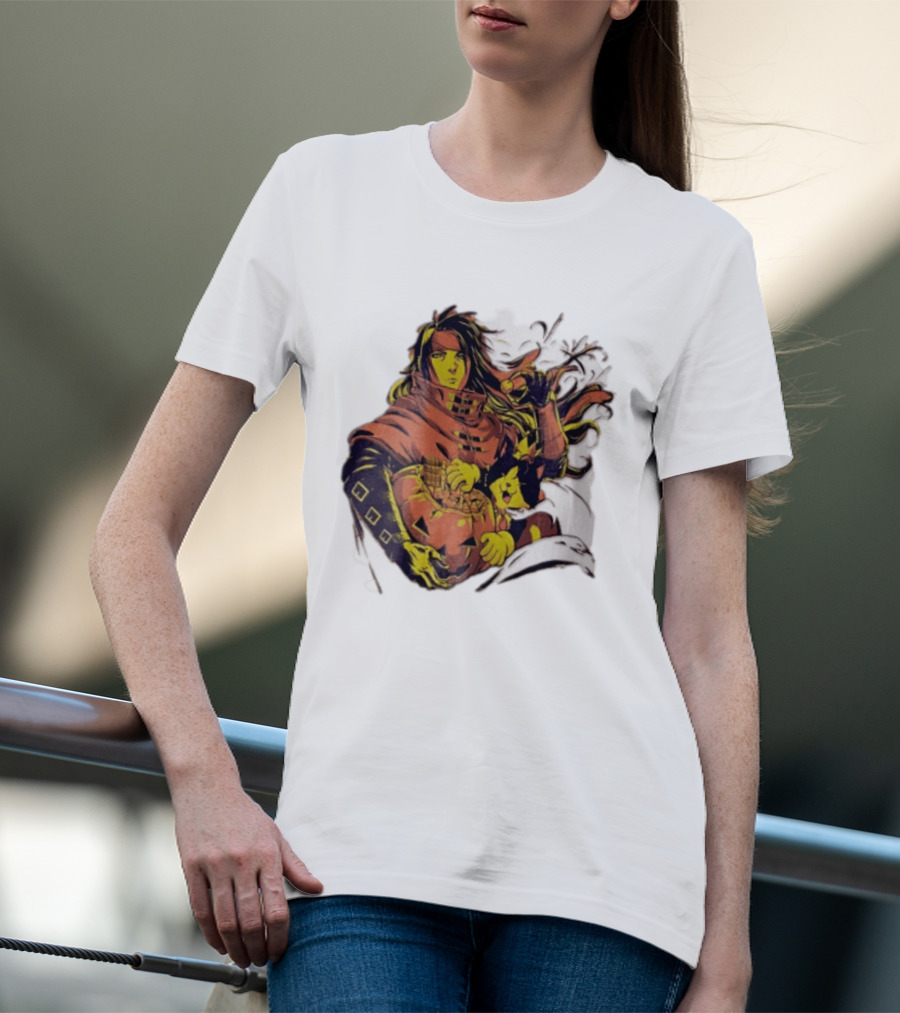 Vincent Valentine Cait Sith Halloween Pumpkin Final Fantasy T-Shirt
