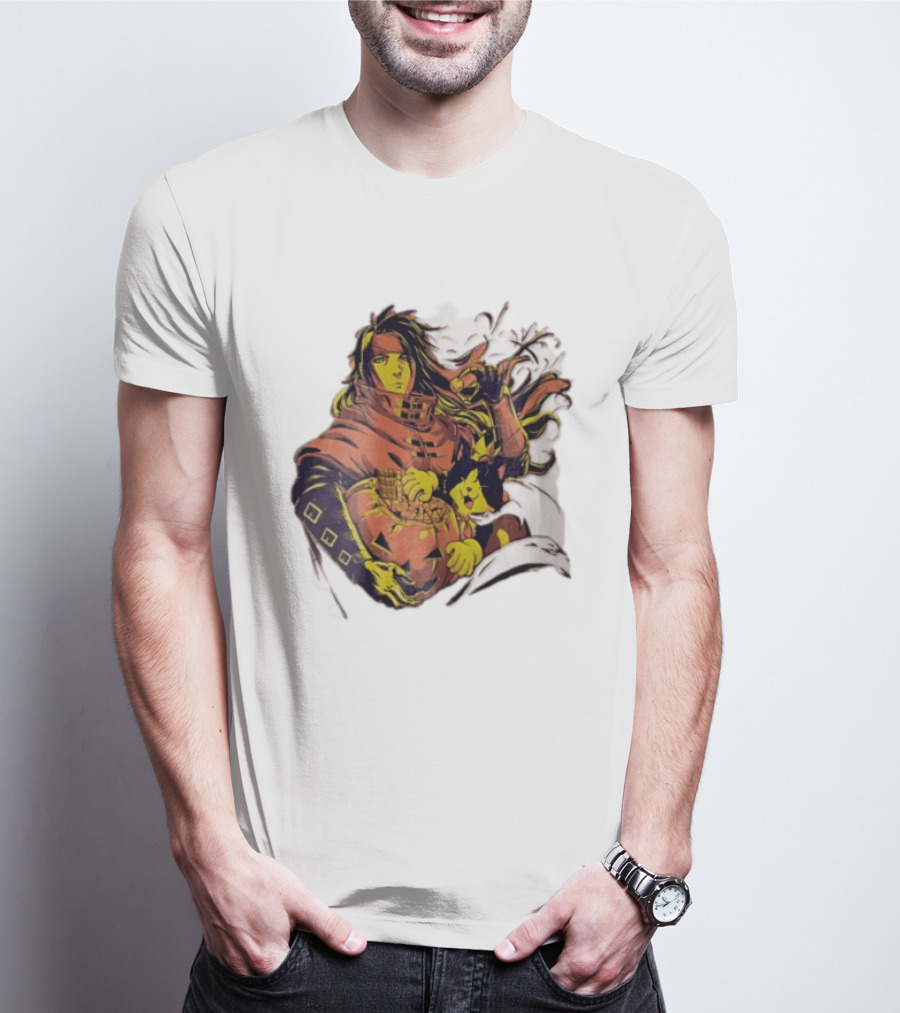 Vincent Valentine Cait Sith Halloween Pumpkin Final Fantasy T-Shirt