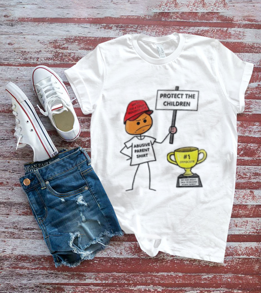 Voted FOR A Child Molester HAT Protect THE Children Abusive Parent Hypocrite Trophy T-Shirt