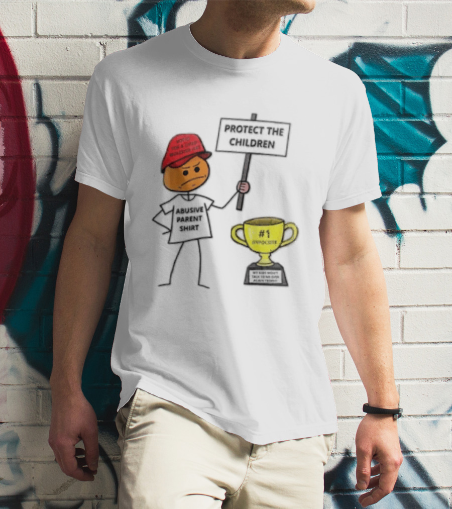 Voted FOR A Child Molester HAT Protect THE Children Abusive Parent Hypocrite Trophy T-Shirt