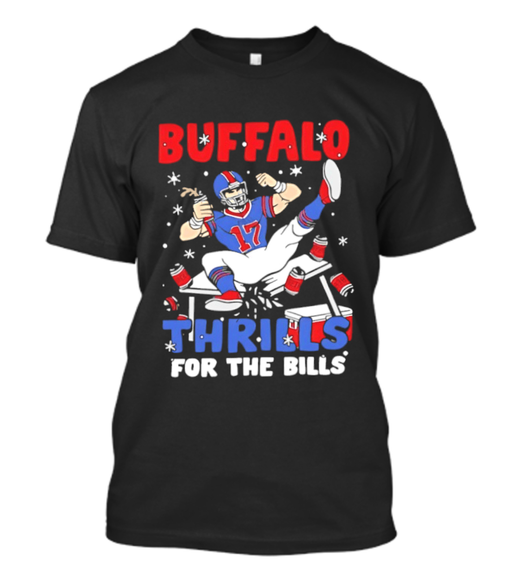 Buffalo Thrills For The Bills Football Table Crash Fun T-Shirt