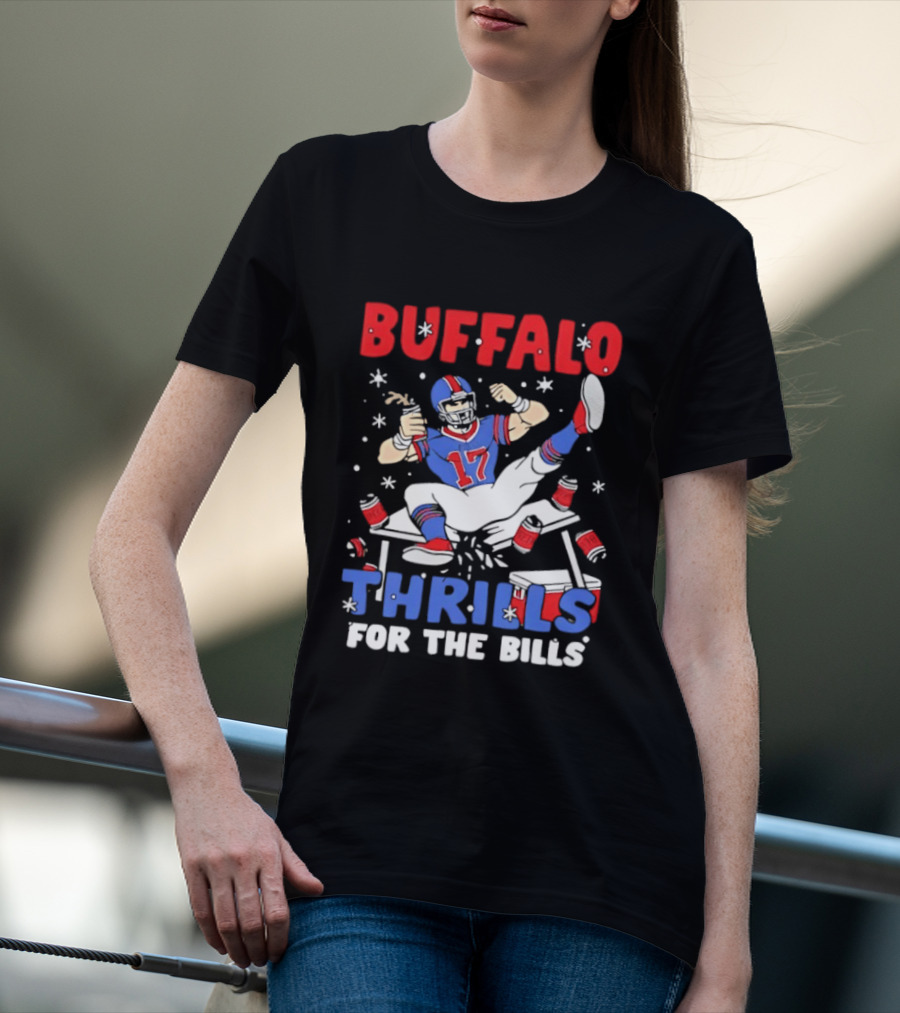 Buffalo Thrills For The Bills Football Table Crash Fun T-Shirt