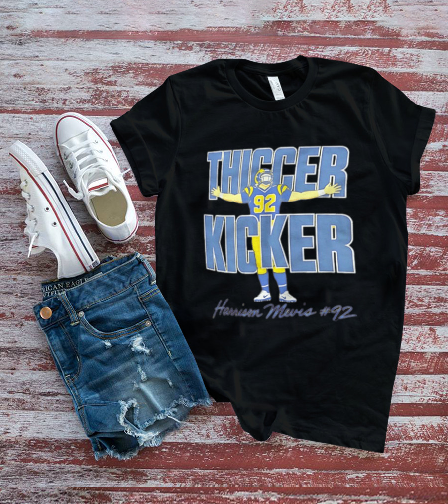Harrison Mevis Thiccer Kicker 92 Los Angeles Rams T-Shirt