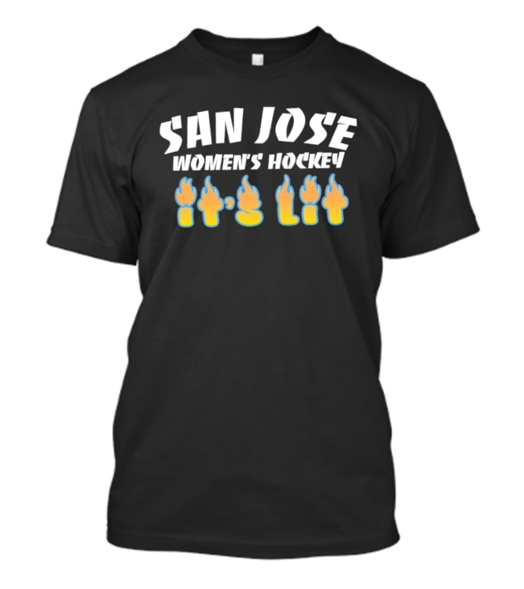 San Jose Women's Hockey It's Lit Flames T-Shirt