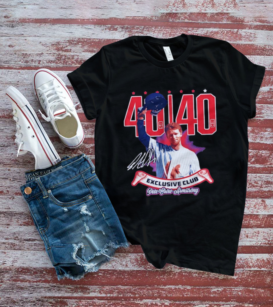 40 40 Club Curtain Call Pete Crow Armstrong Exclusive Chicago Cubs T-Shirt