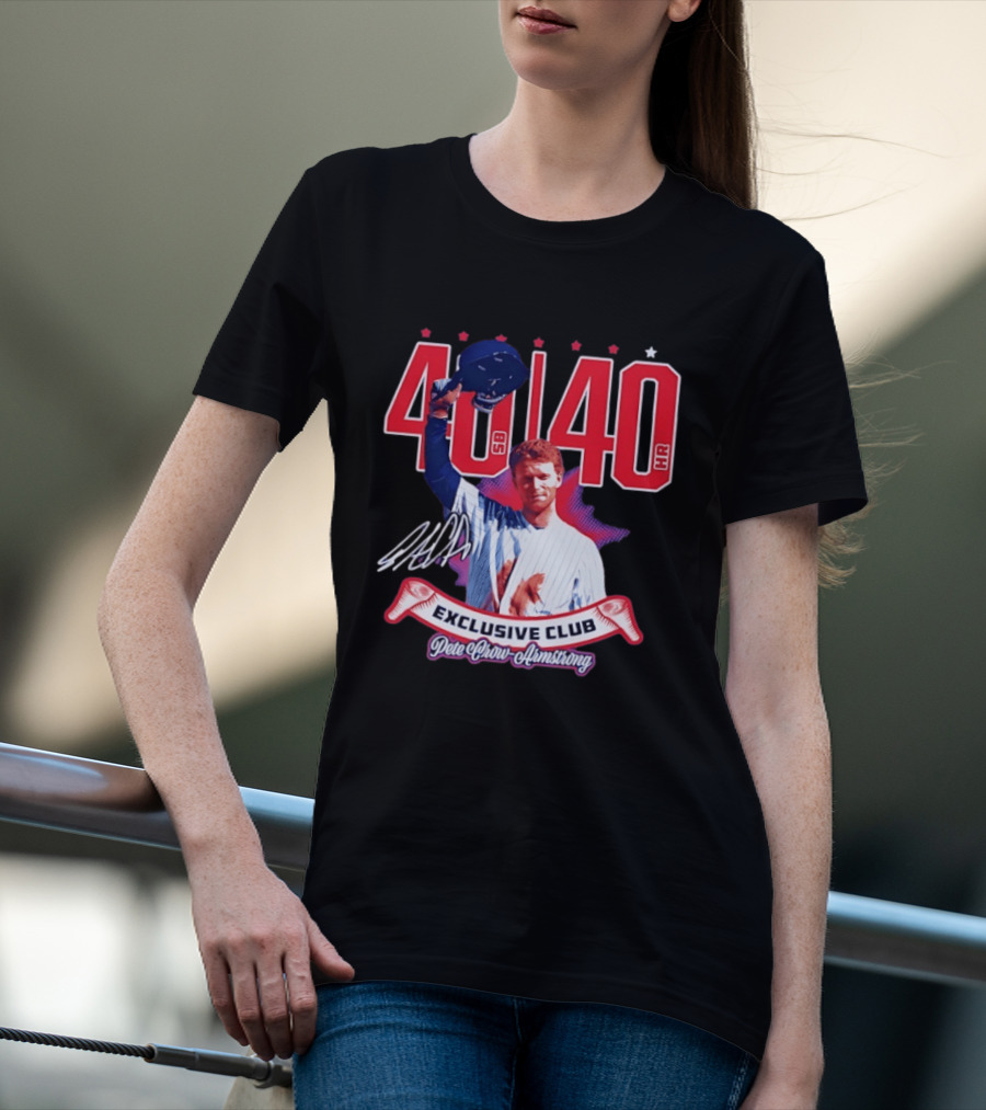 40 40 Club Curtain Call Pete Crow Armstrong Exclusive Chicago Cubs T-Shirt