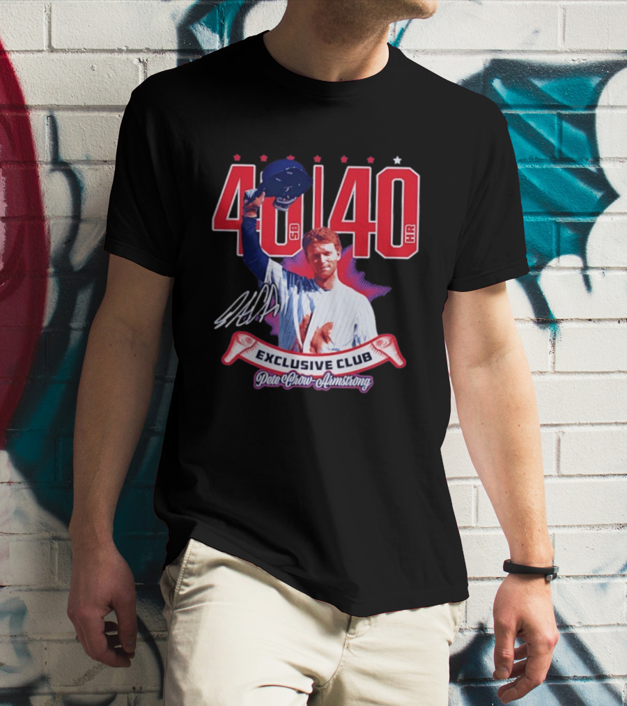 40 40 Club Curtain Call Pete Crow Armstrong Exclusive Chicago Cubs T-Shirt