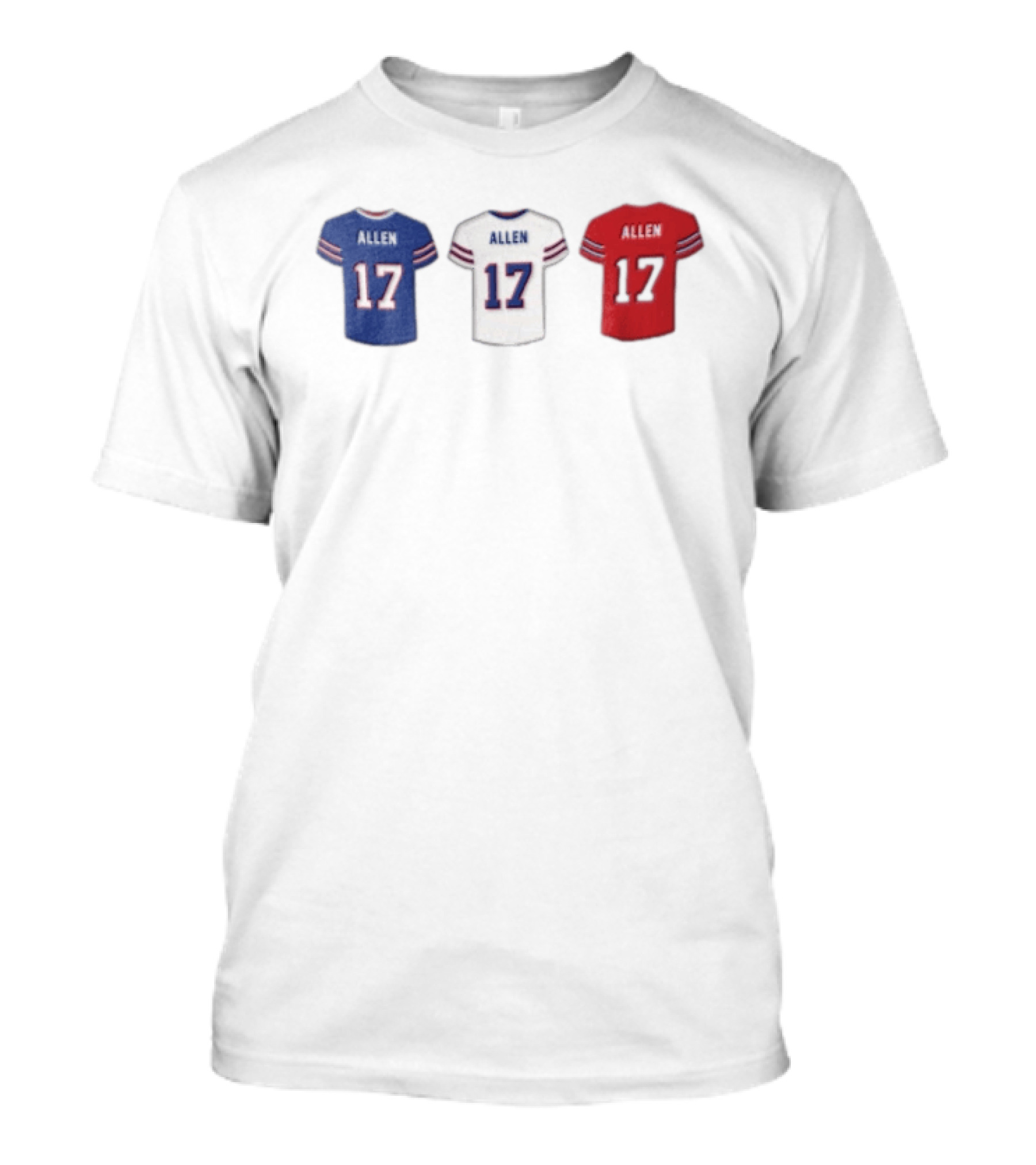 Allen Jerseys Buffalo 17 Football T-Shirt