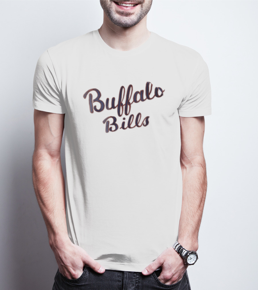 Buffalo Bills Script Text NFL Team Merchandise T-Shirt