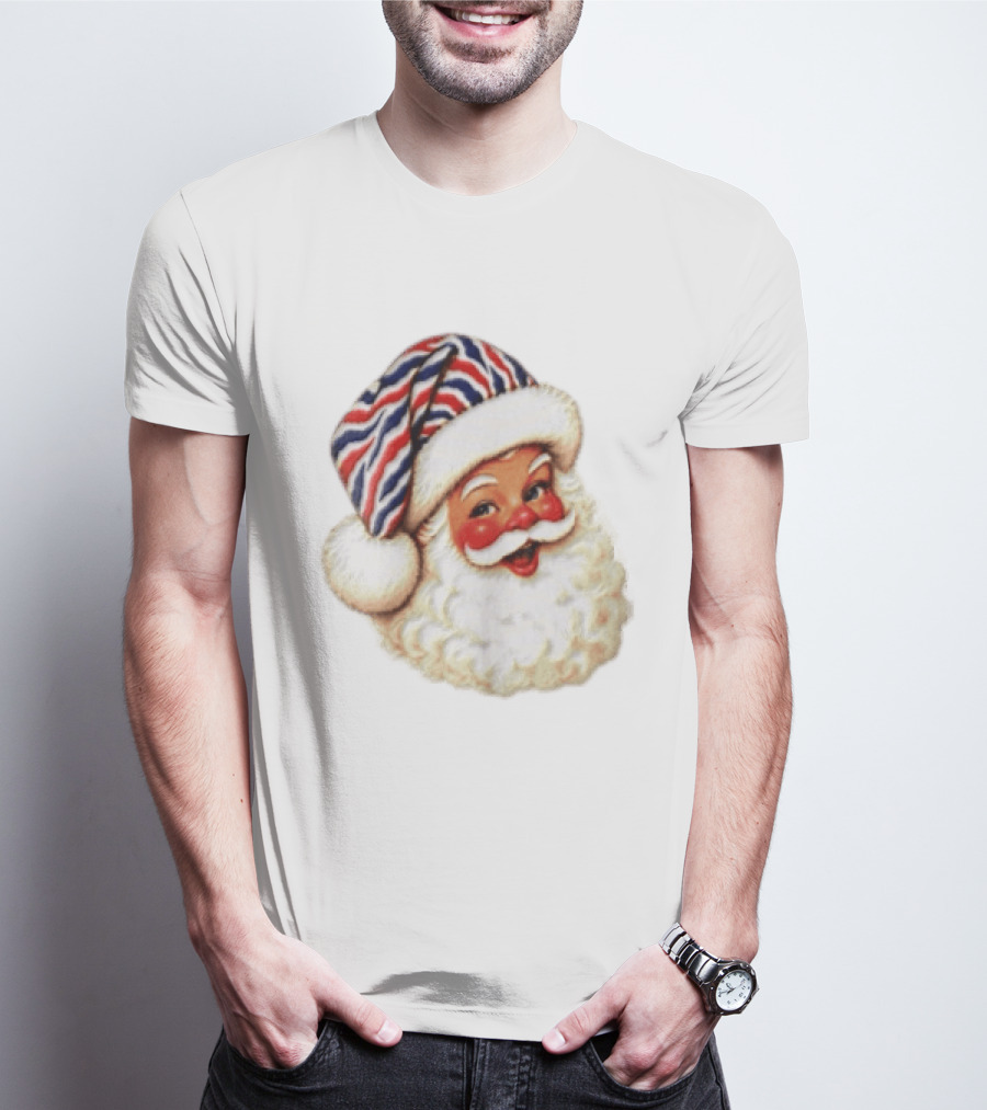 Buffalo Santa Christmas Holiday Vintage Cheerful Festive T-Shirt