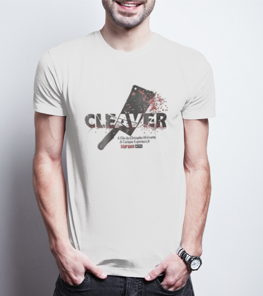 Cleaver A Film By Christopher Moltisanti And Carmine Lupertazzi Jr Sopranos Kith Blood Splatter Cleaver T-Shirt