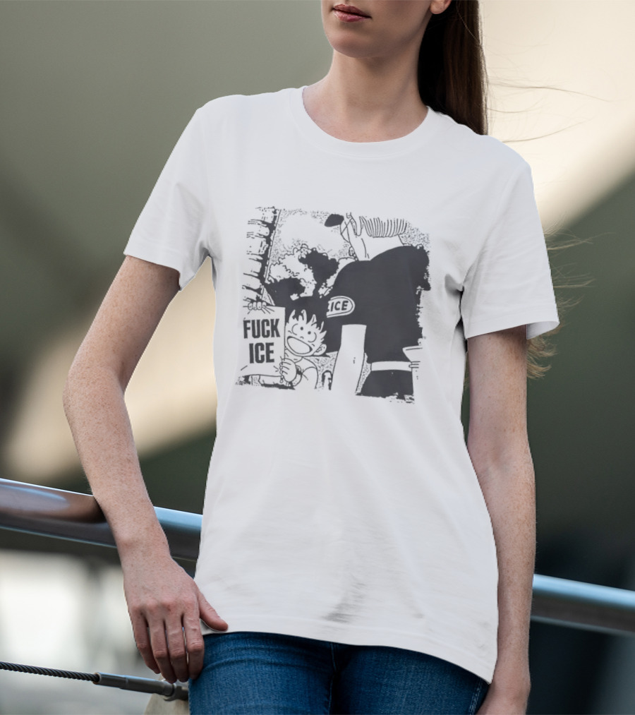Calvin Inspired Activism Fuck Ice Protest Cartoon Social Justice T-Shirt