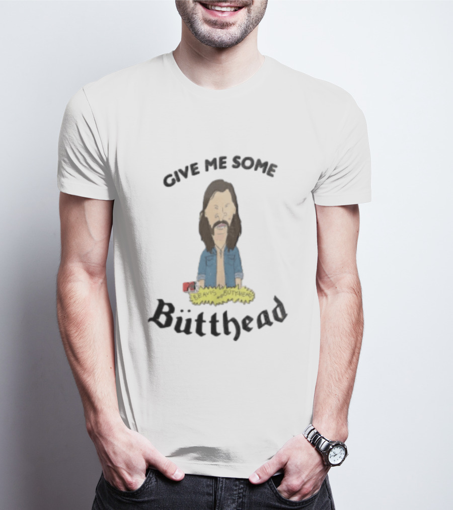 Give Me Some MTV Beavis And Butt Head Butthead Cartoon Long Brown T-Shirt