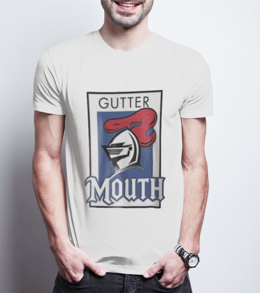 Gutter Mouth Knight Helmet Red Plume T-Shirt