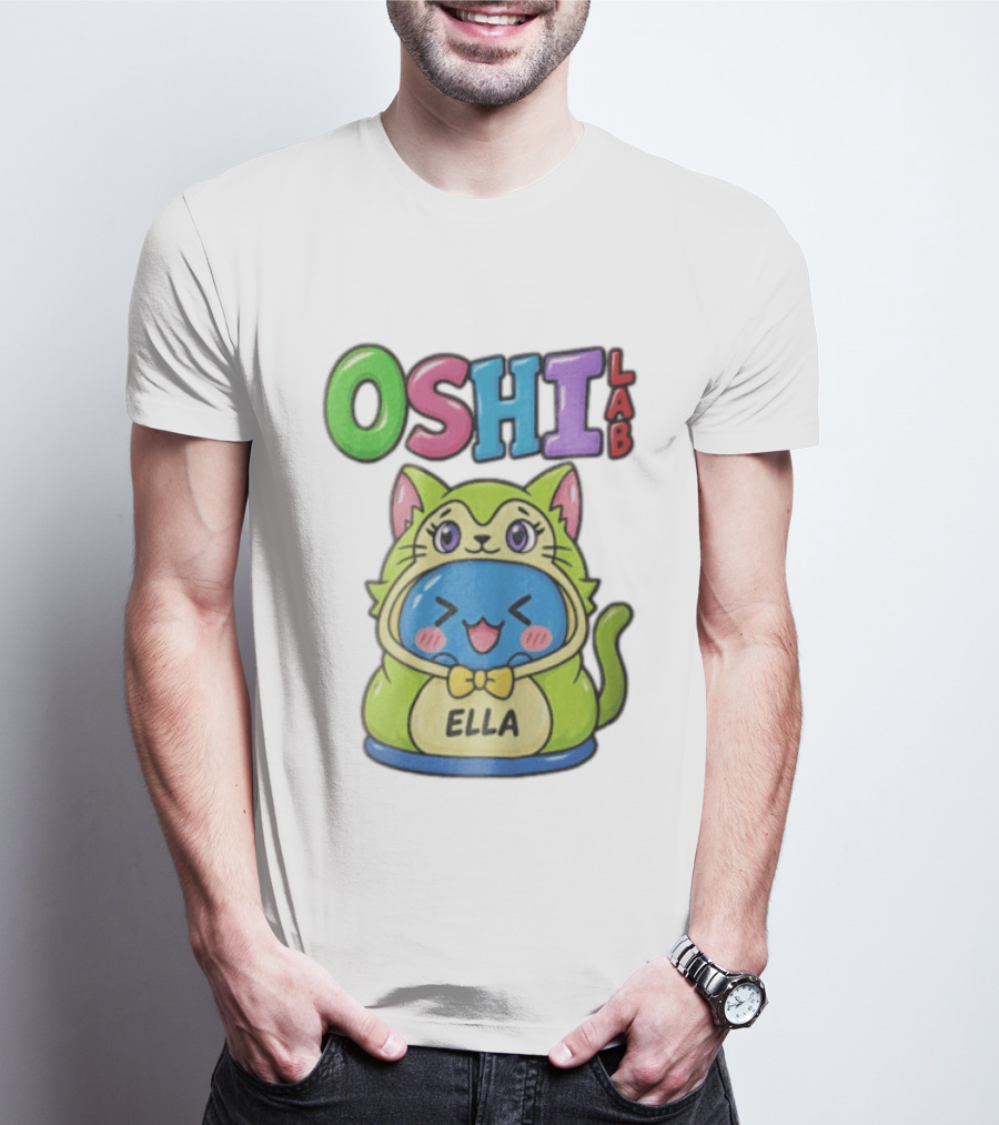Oshi Lab Cute Cat Ella Kawaii T-Shirt