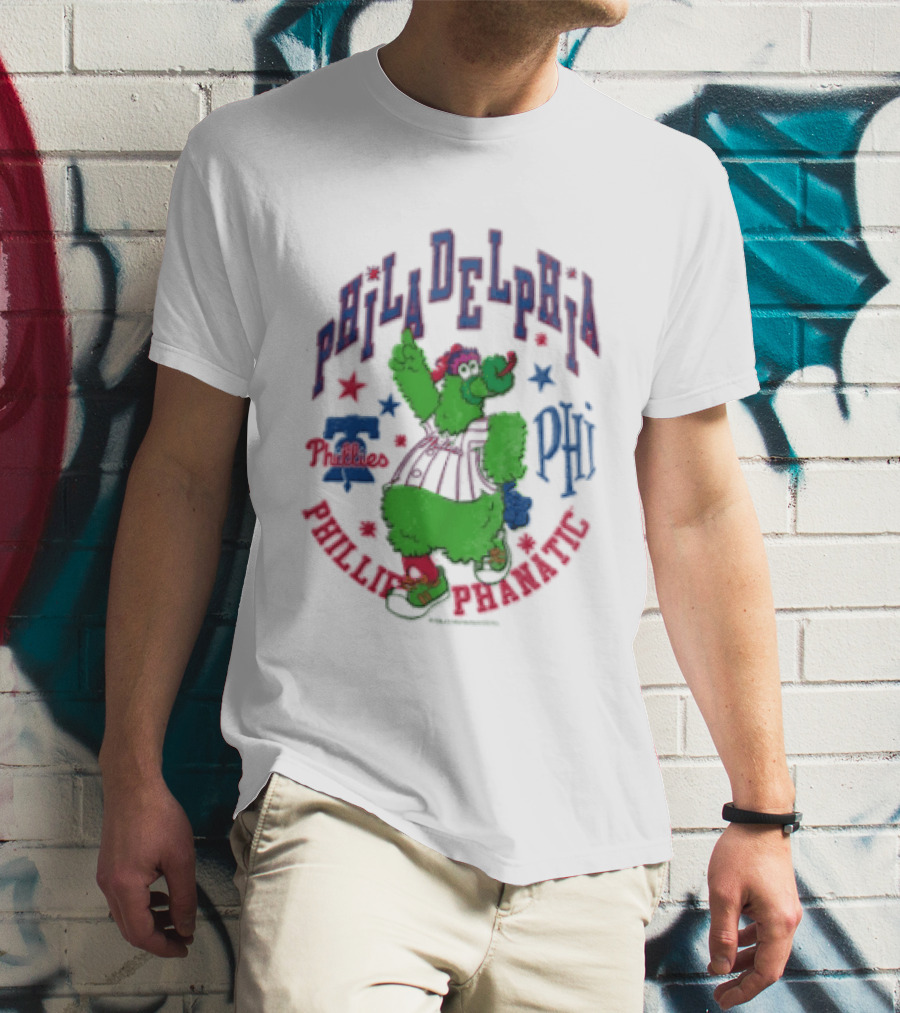 PHI Philadelphia Phillies Phillie Phanatic Mitchell Ness Nostalgia MLB T-Shirt