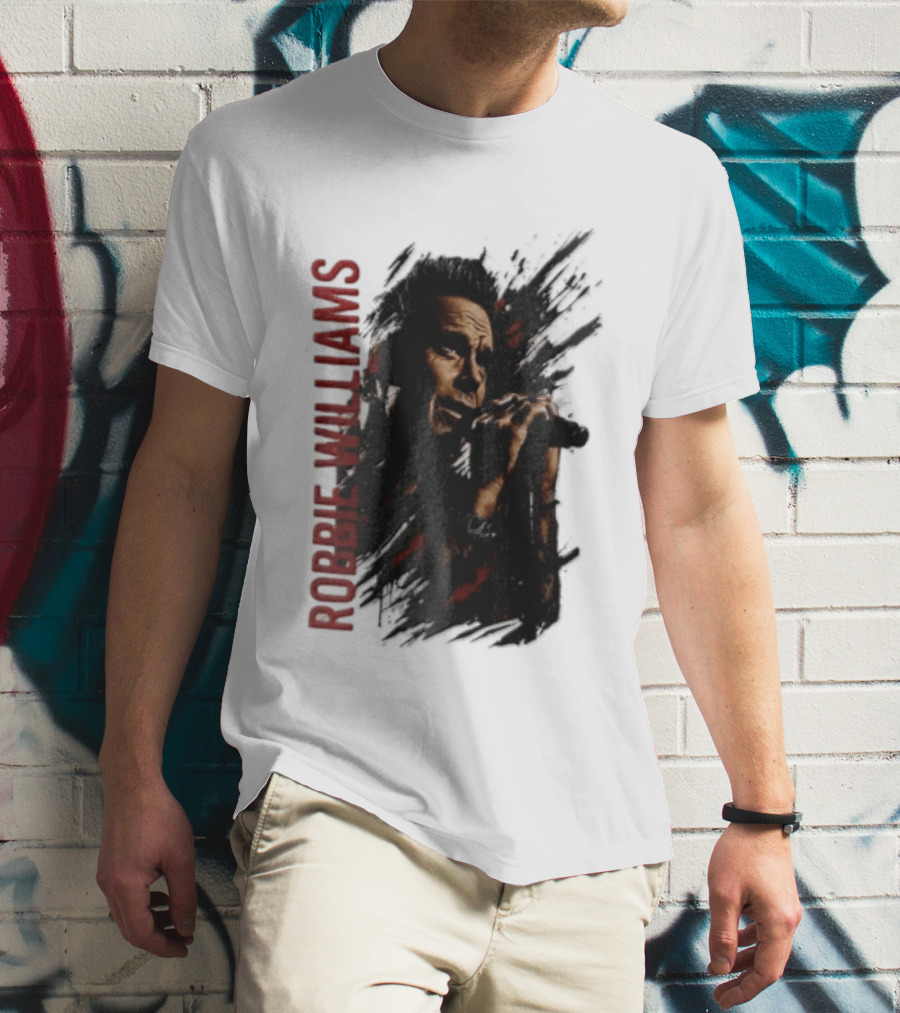 Robbie Williams Britpop Australia New Zealand 2026 Tour Concert Singer T-Shirt
