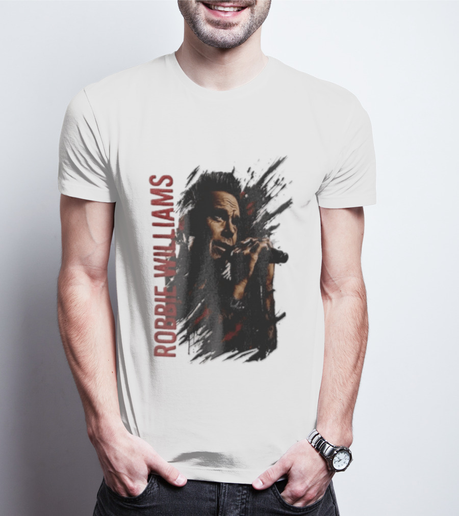 Robbie Williams Britpop Australia New Zealand 2026 Tour Concert Singer T-Shirt