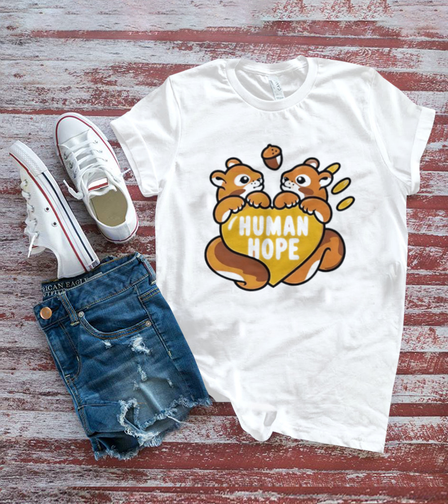 Human Hope J HOPE X Human Made Season 2 Squirrels Heart Acorn T-Shirt