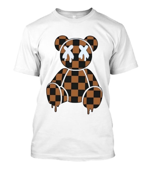 Jamie Foxx Jimmy Kimmel Live Checkered X Eyes Dripping Teddy Bear T-Shirt