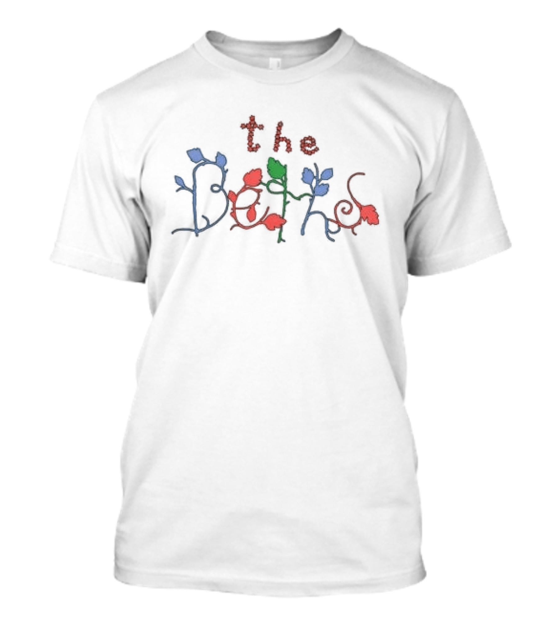 The Beths Botanical Greenery Red Blue Green T-Shirt