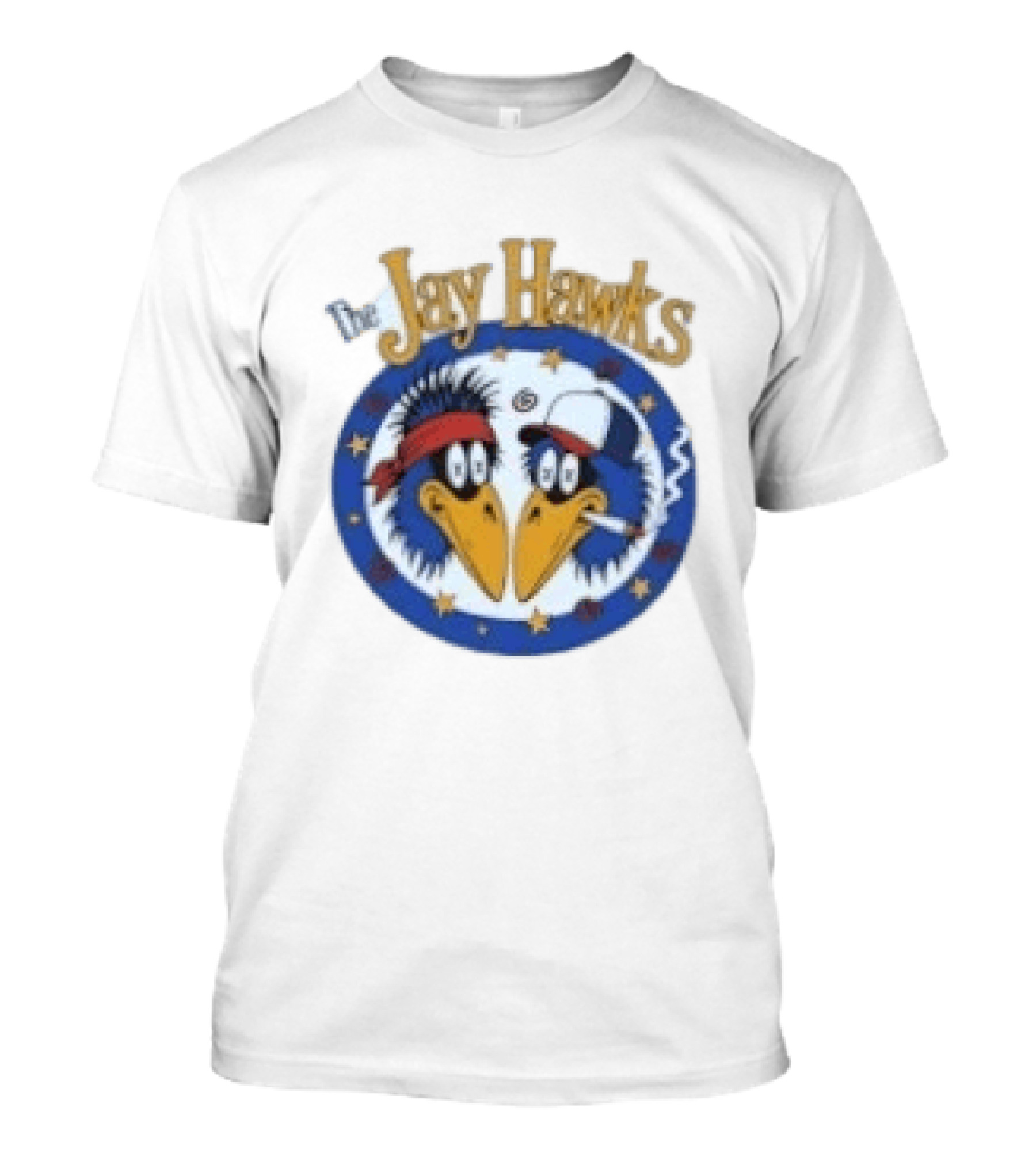 The Jay Hawks Smoking Cartoon Birds T-Shirt