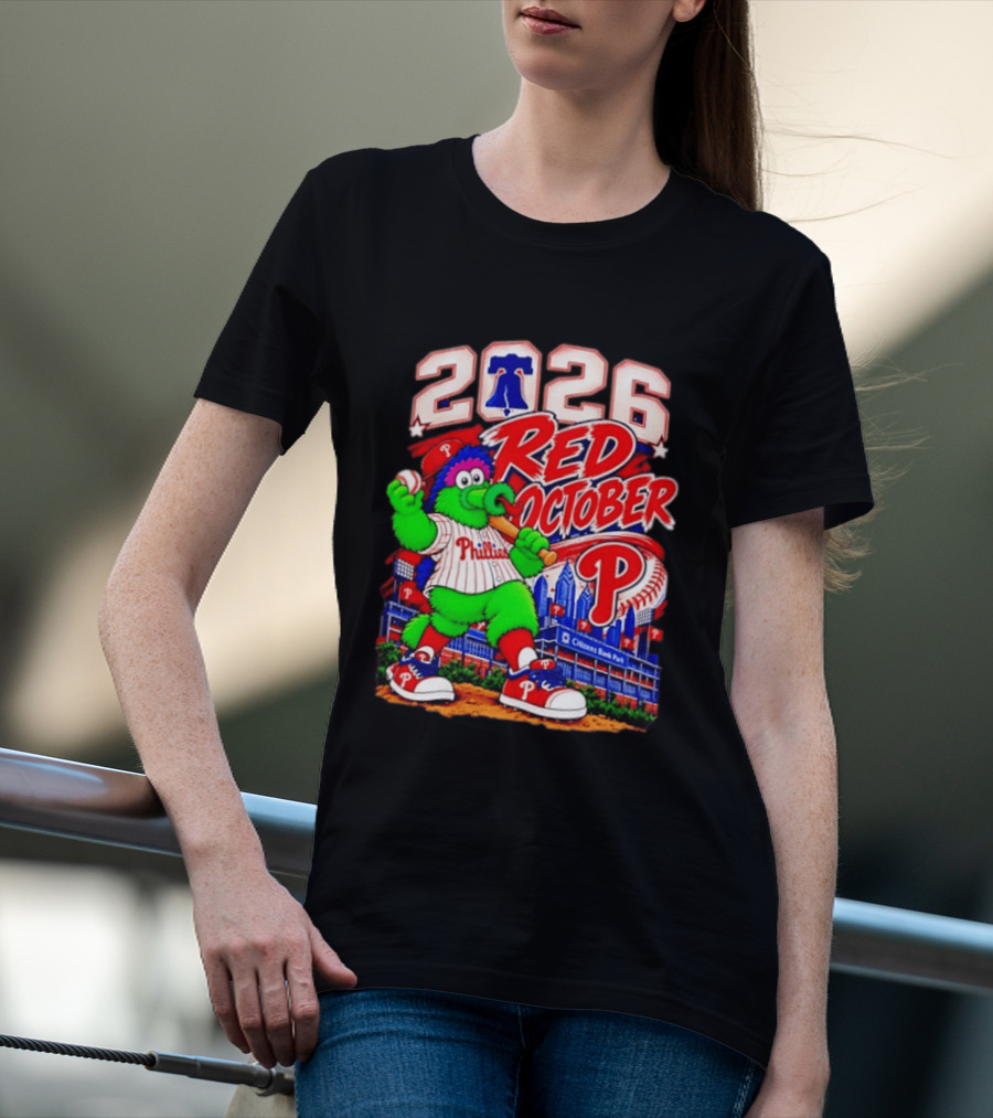 Philadelphia Phillies 2026 Red October Citizens Bank Park Postseason T-Shirt