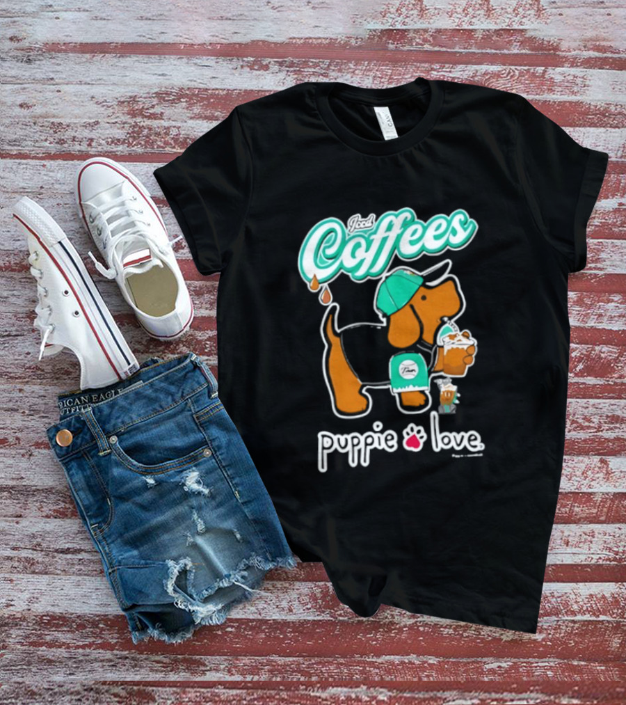 Puppie Love Iced Coffees Pup Kelly T-Shirt