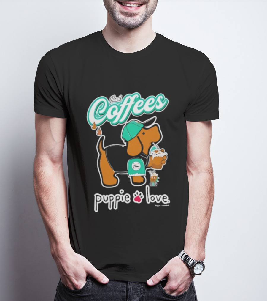 Puppie Love Iced Coffees Pup Kelly T-Shirt