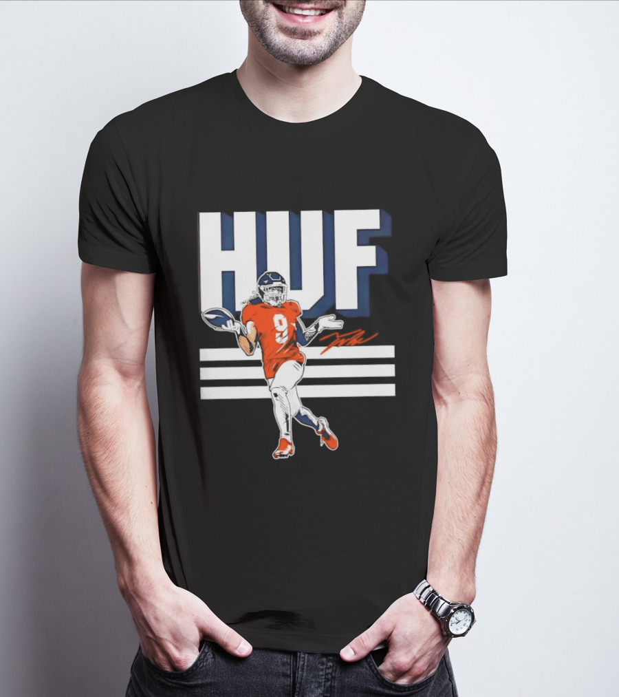 Denver Broncos Football HUF Hufanga 9 Jersey T-Shirt